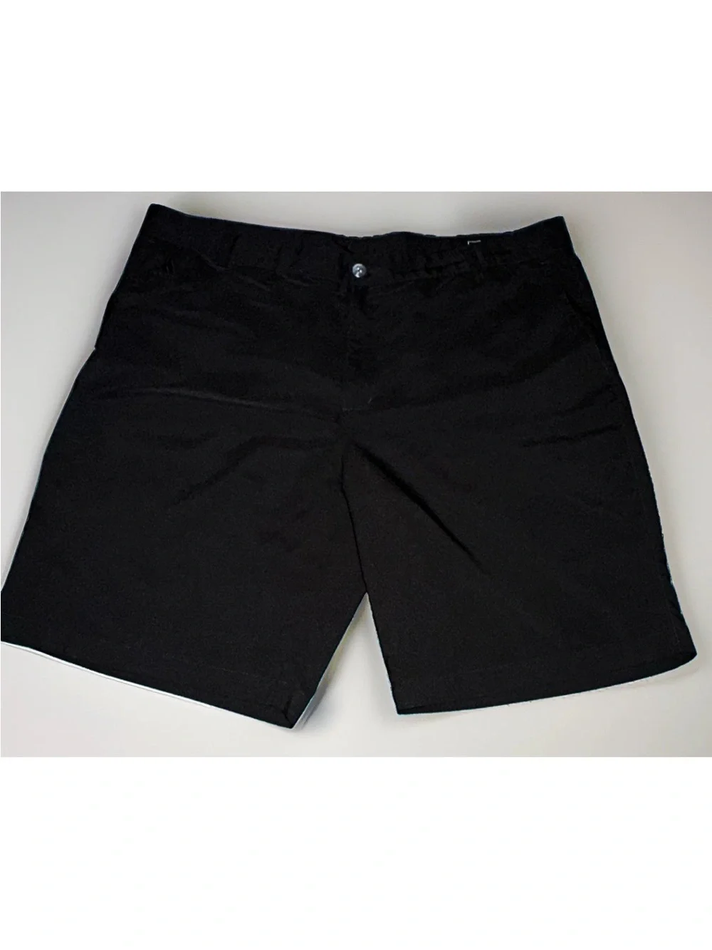 Adidas ClimaLite Men's Golf Shorts Black Flat Front Pockets Lightweight